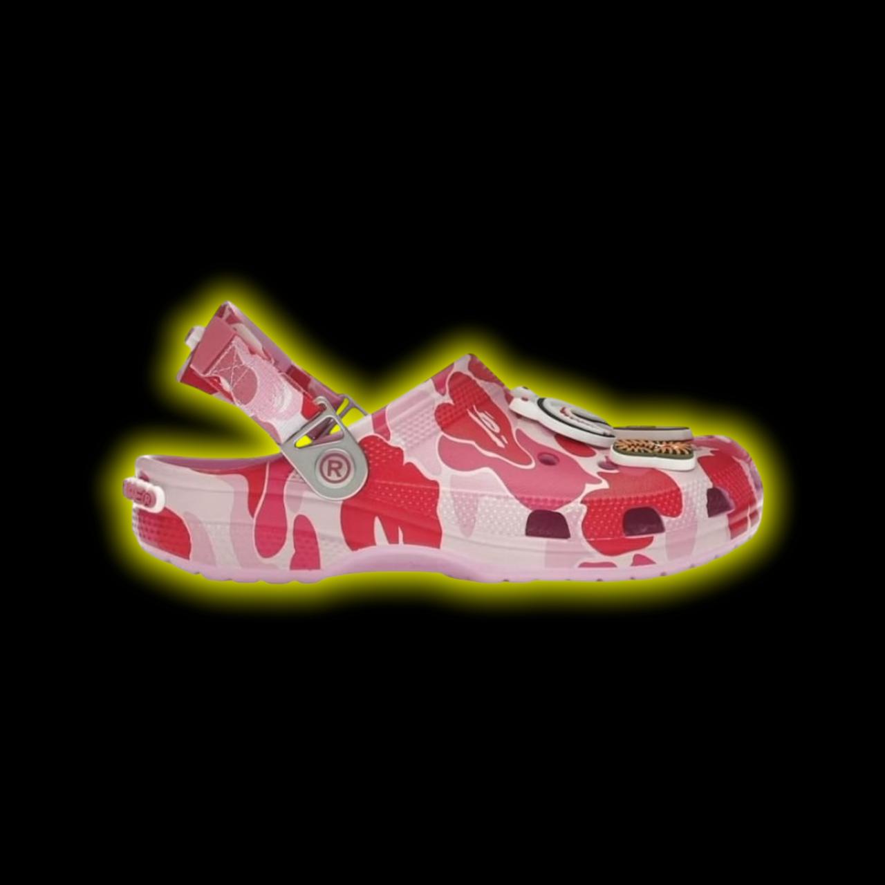 Bape X crocs Pink