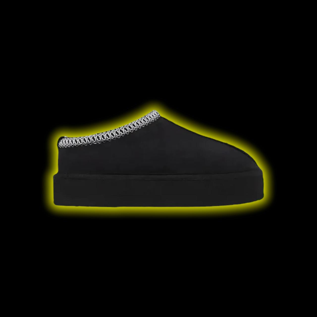 UGG Tazman Slippers "Contrast Stitch" Black