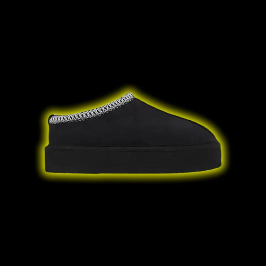 UGG Tazman Slippers "Contrast Stitch" Black