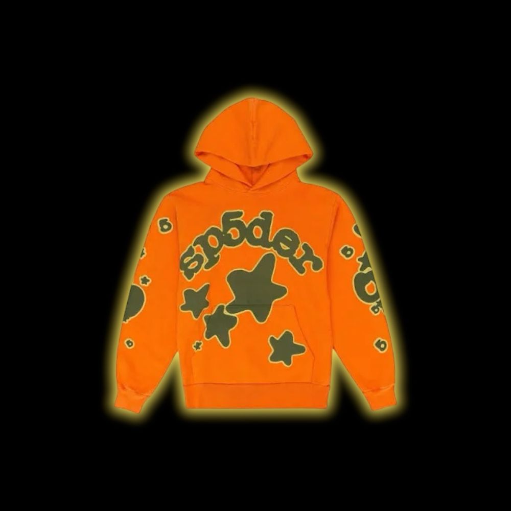 Sp5der Hoodie Orange/Green