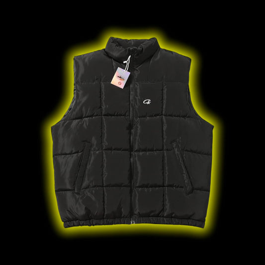 Corteiz Puffer Vest Black