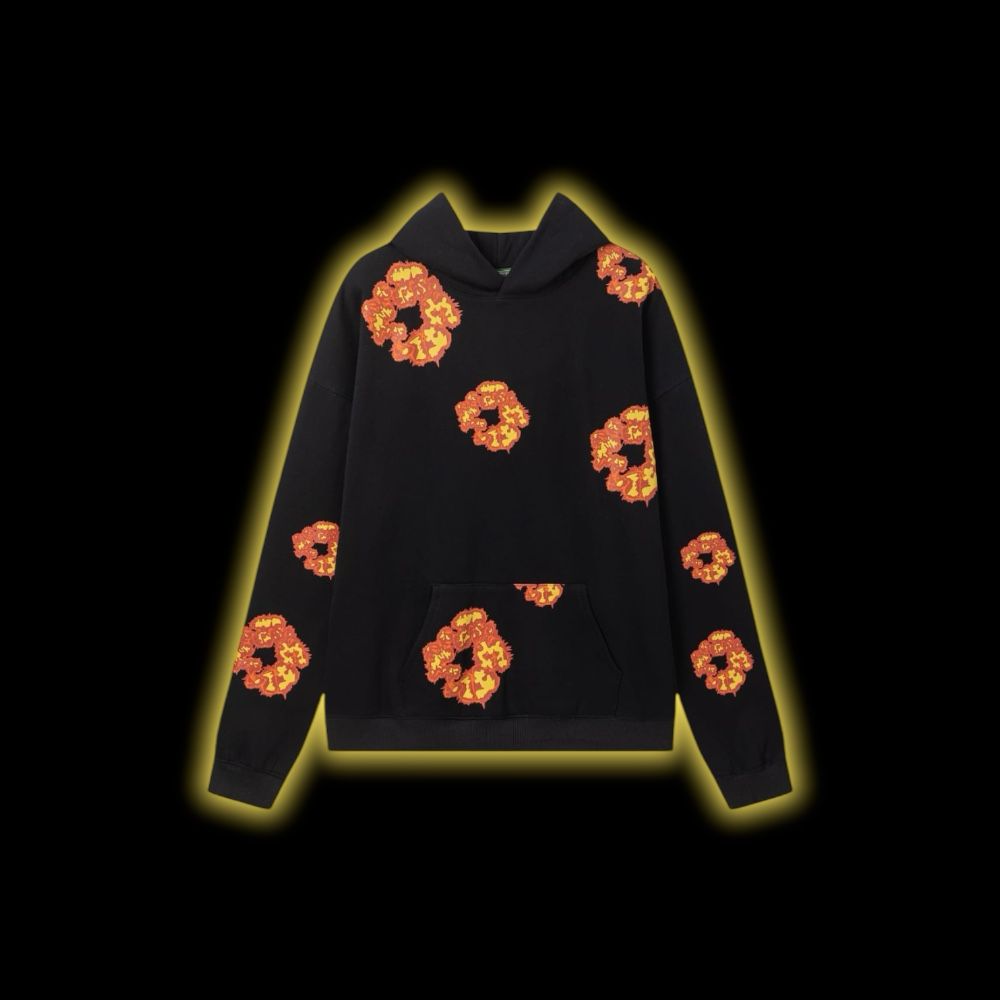 Denim Tears x Offset Wreath Hoodie Black