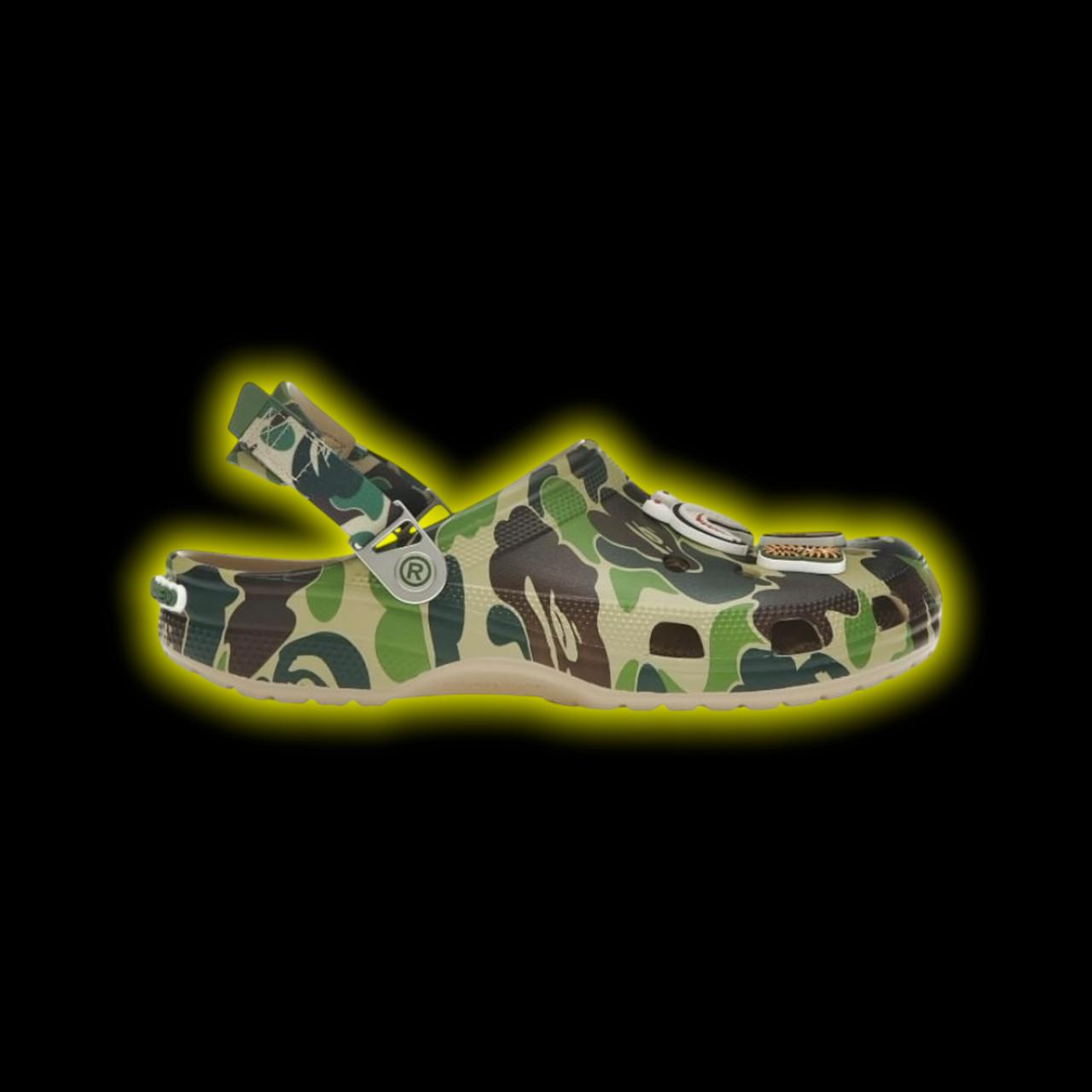 Bape X crocs Green