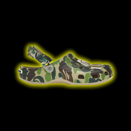 Bape X crocs Green