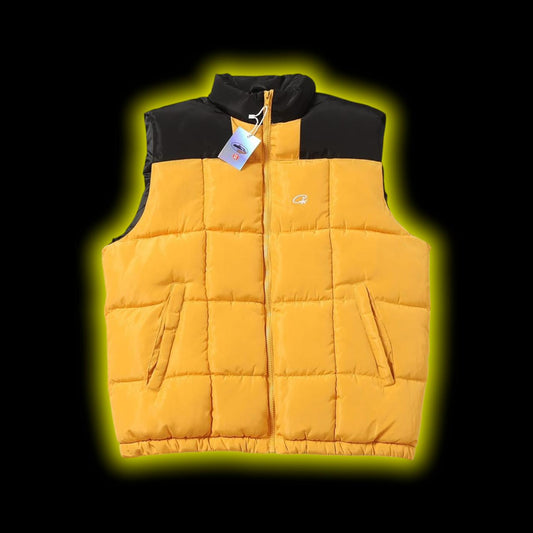Corteiz Puffer Vest Yellow