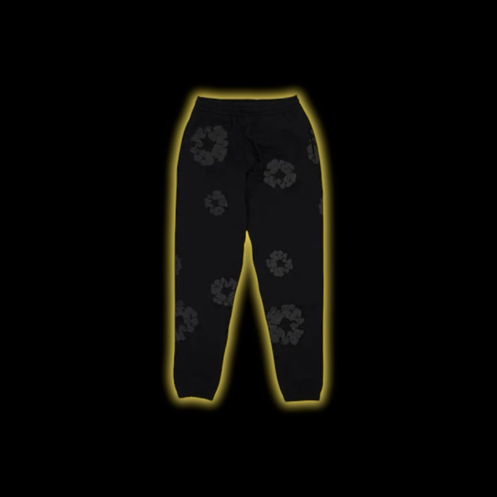 Denim Tears The Cotton Wreath Sweatpants Black On Black